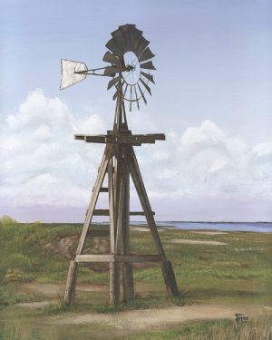 Matagorda Windmill Art Prints