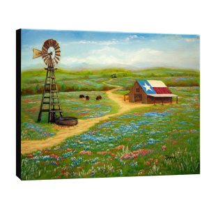 Texas Countryside canvas print of the original painting