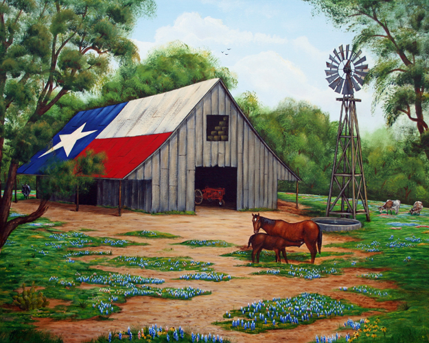 Texas Barn print