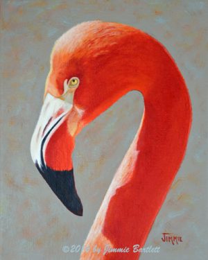Flamingo Portrait print of original