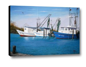 Matagorda Boats 3D by Jimmie Bartlett