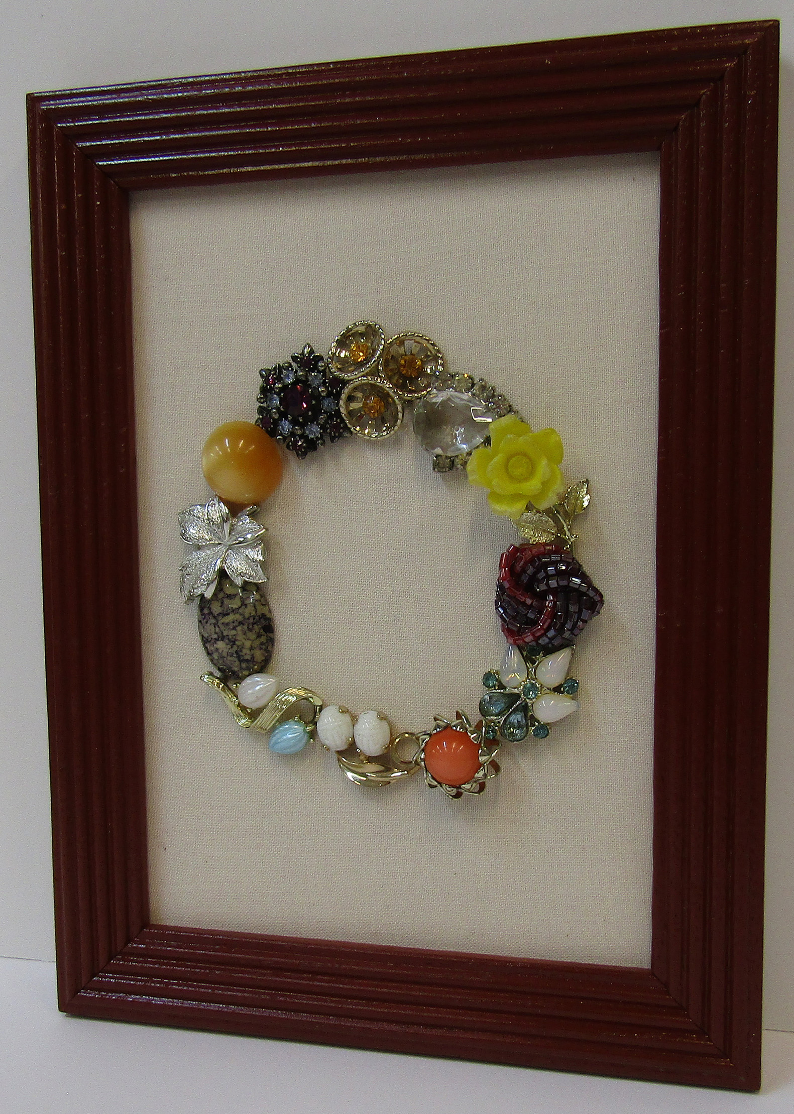 Framed Jewelry Art, Letter 'O' - Image 2