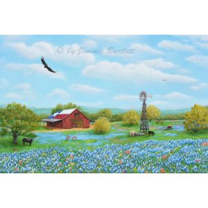 Texas Bluebonnet Country, Art Prints