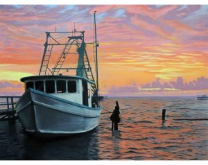 Rockport Sunrise, Original Oil Painting