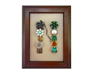 Framed Jewelry Art Letter 'N'