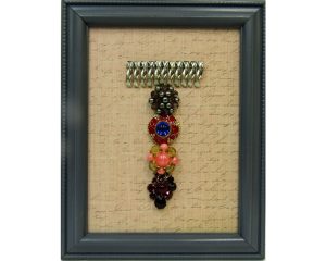 Framed Jewelry Art Letter T