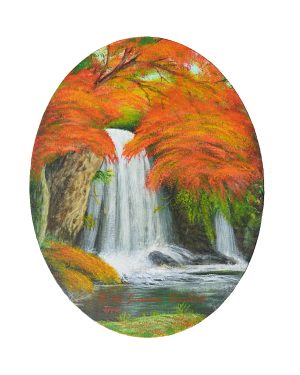 Autumn Waterfalls Transparent Background Web