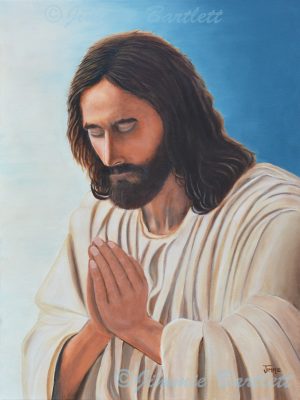 Jesus praying in the garden painting web